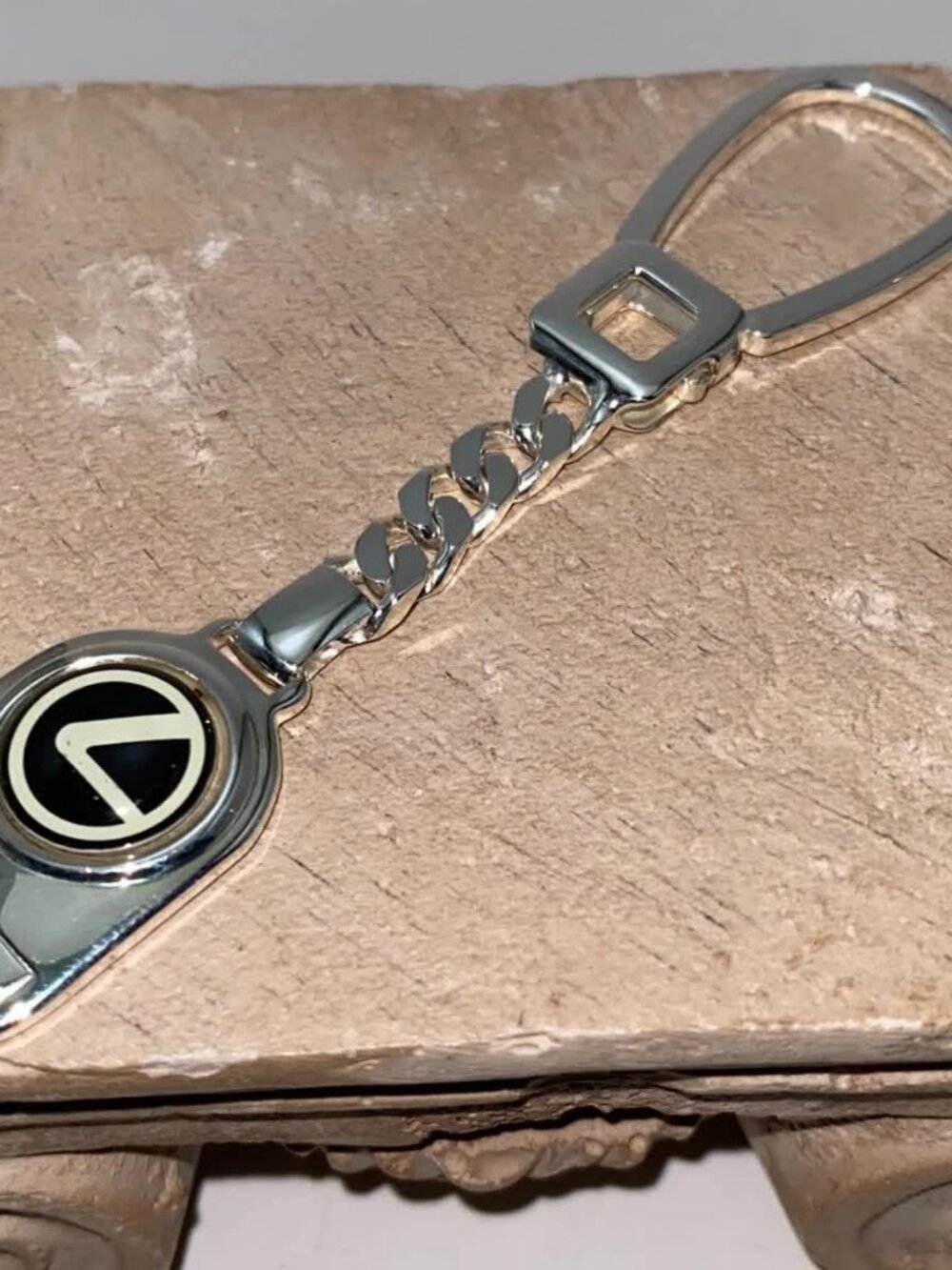 Stunning Vintage 925 Sterling Silver .925 Lexus Keychain 16g 7.5" Length